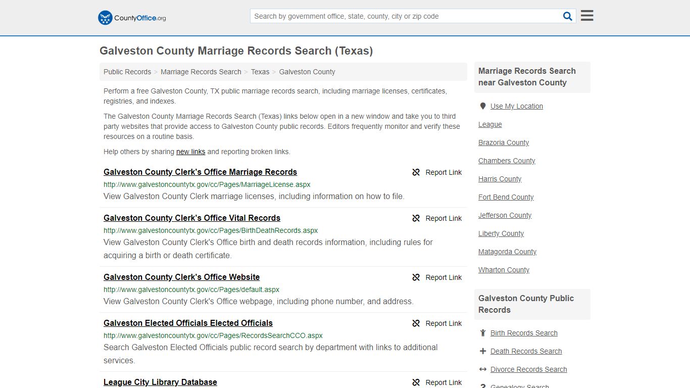 Marriage Records Search - Galveston County, TX (Marriage ...